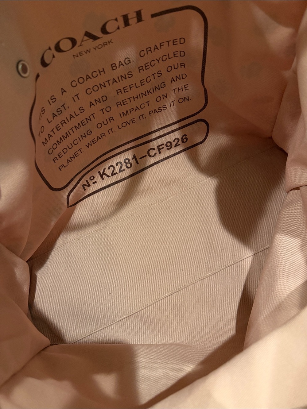 Coach Lunar New Year Tote 42 with Rabbit Graphic - Picture 9 of 9